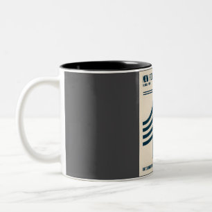 Caneca De Café Em Dois Tons Novo Parque Nacional Florestal Retro Viagem Art