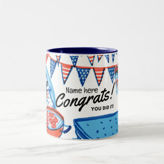 Caneca De Café Em Dois Tons Novo Presente Cidadão - EUA Patriótico Americano