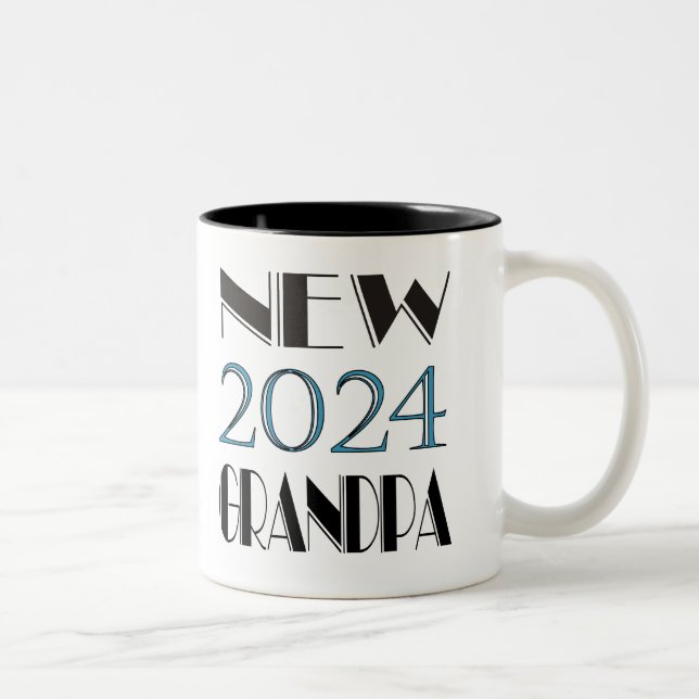 Caneca De Café Em Dois Tons Novo Vovô Mug 2024 (Direita)