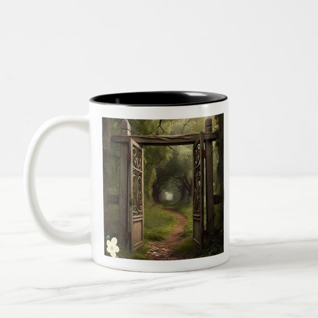 Caneca De Café Em Dois Tons "Novos horizontes" (Esquerda)