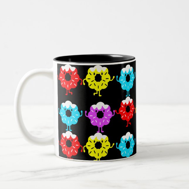 Caneca De Café Em Dois Tons Nozes do Dia Nacional da Rosquinha (Esquerda)