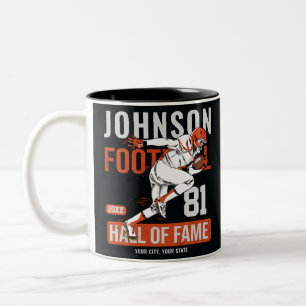 Caneca De Café Em Dois Tons NÚMERO DE NÚMERO DA Equipe DE Futebol Personalizad