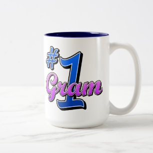 Caneca De Café Em Dois Tons Número um grama
