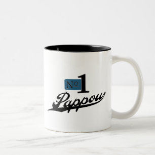 Caneca De Café Em Dois Tons Número um Pappou