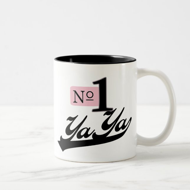 Caneca De Café Em Dois Tons Número um YaYa (Direita)