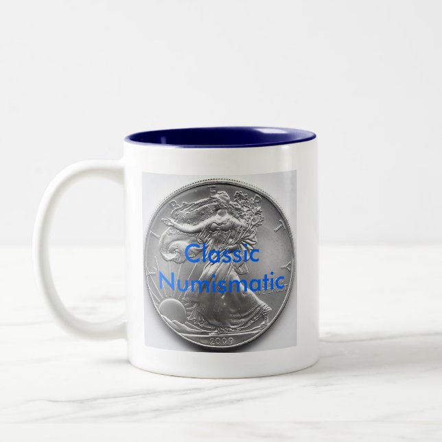CANECA DE CAFÉ EM DOIS TONS NUMISMÁTICA CLÁSSICA (Esquerda)