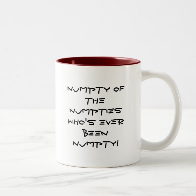 Caneca De Café Em Dois Tons Numpty do NumptiesWho nunca sido Numpty! (Direita)