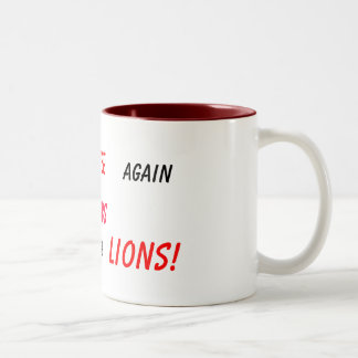 Caneca De Café Em Dois Tons nunca dê acima!