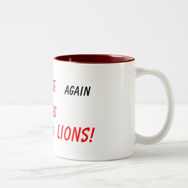 Caneca De Café Em Dois Tons nunca dê acima! (Direita)