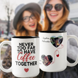 Caneca De Café Em Dois Tons Nunca Demais Para Ter Café Junto Foto Amiga