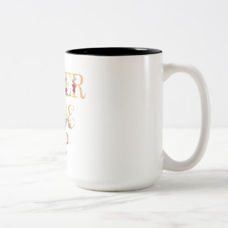 Caneca De Café Em Dois Tons Nunca desista