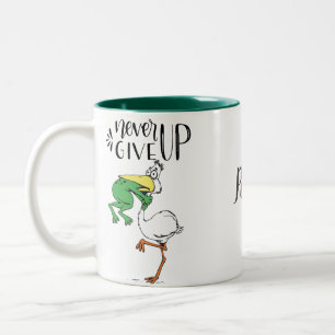 Caneca De Café Em Dois Tons Nunca Desistir De Mug