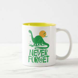Caneca De Café Em Dois Tons Nunca esqueça o ponto grande