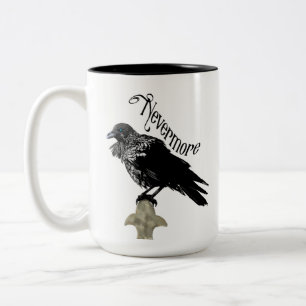 Caneca De Café Em Dois Tons Nunca mais Raven