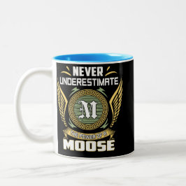 Caneca De Café Em Dois Tons Nunca Subestime O Poder De Um Alce