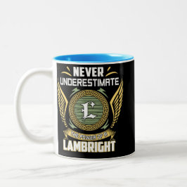 Caneca De Café Em Dois Tons Nunca Subestime O Poder De Um Lambright