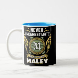 Caneca De Café Em Dois Tons Nunca Subestime O Poder De Um Maley