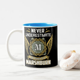 Caneca De Café Em Dois Tons Nunca Subestime O Poder De Um Marshburn
