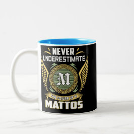 Caneca De Café Em Dois Tons Nunca Subestime O Poder De Um Mattos
