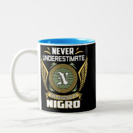Caneca De Café Em Dois Tons Nunca Subestime O Poder De Um Nigro