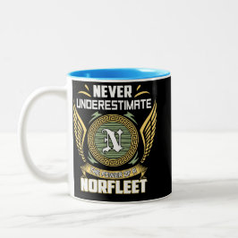 Caneca De Café Em Dois Tons Nunca Subestime O Poder De Um Norfleet