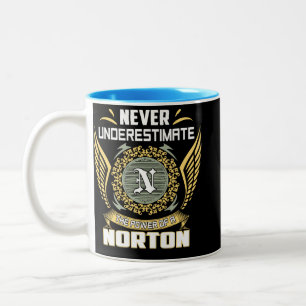 Caneca De Café Em Dois Tons Nunca Subestime O Poder De Um Norton