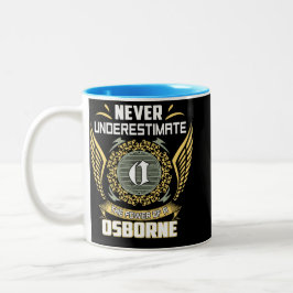 Caneca De Café Em Dois Tons Nunca Subestime O Poder De Um Osborne