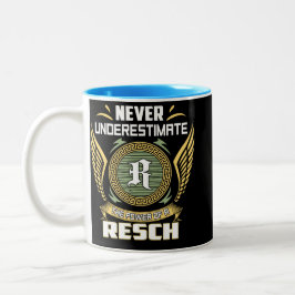 Caneca De Café Em Dois Tons Nunca Subestime O Poder De Um Resch