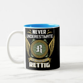 Caneca De Café Em Dois Tons Nunca Subestime O Poder De Um Rettig