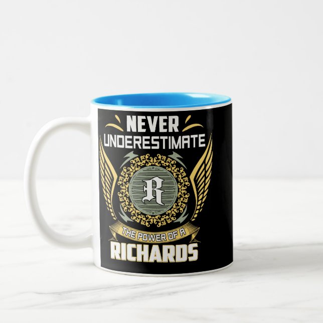 Caneca De Café Em Dois Tons Nunca Subestime O Poder De Um Richards (Esquerda)