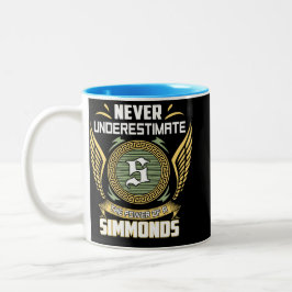 Caneca De Café Em Dois Tons Nunca Subestime O Poder De Um Simmonds