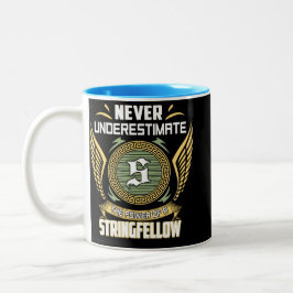 Caneca De Café Em Dois Tons Nunca Subestime O Poder De Um Stringfellow