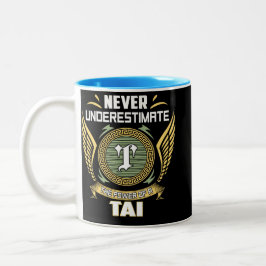 Caneca De Café Em Dois Tons Nunca Subestime O Poder De Um Tai