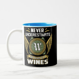 Caneca De Café Em Dois Tons Nunca Subestime O Poder De Um Vinhos