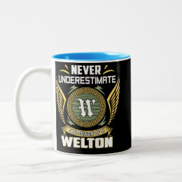 Caneca De Café Em Dois Tons Nunca Subestime O Poder De Um Welton