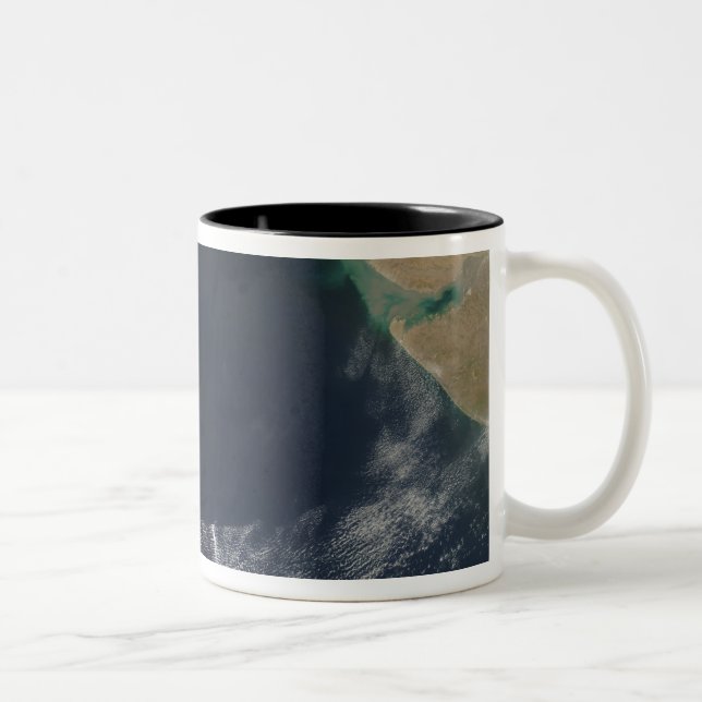 Caneca De Café Em Dois Tons Nuvens de onda sobre o mar Árabe (Direita)