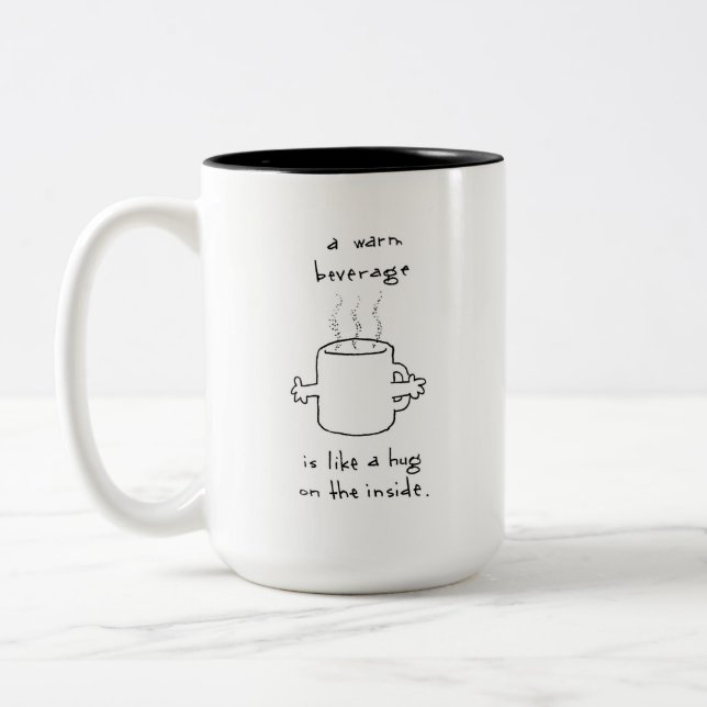 Caneca De Café Em Dois Tons O Abraço Em Uma Caneca (Esquerda)