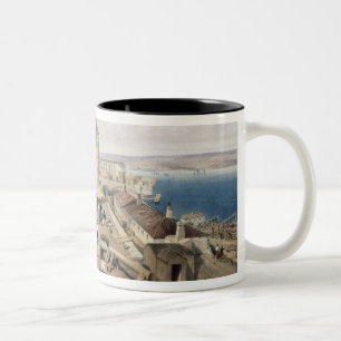 Caneca De Café Em Dois Tons O Admiralty, Sebastopol, placa 'de Seat de