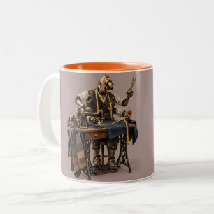 Caneca De Café Em Dois Tons O Alfaiate de Quatro Mãos