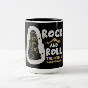 Caneca De Café Em Dois Tons O alpinismo da Califórnia Agulha EUA
