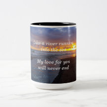 O amor é como um rio que funciona no mar