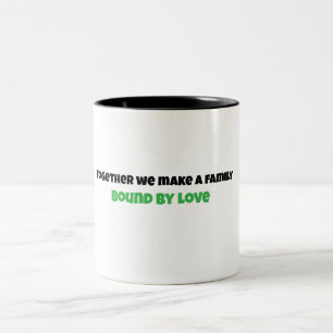 Caneca De Café Em Dois Tons O amor faz uma família - Mug