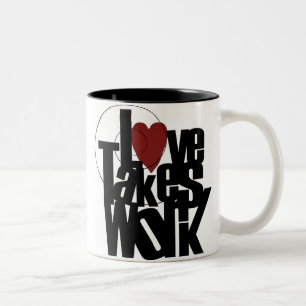 Caneca De Café Em Dois Tons O amor toma o trabalho