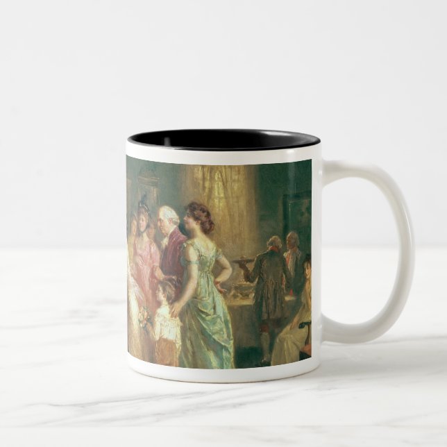 Caneca De Café Em Dois Tons O aniversário de Washington, 1798 (Direita)