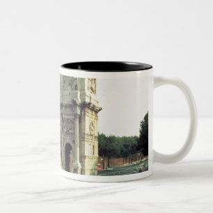 Caneca De Café Em Dois Tons O arco de Constantim do noroeste