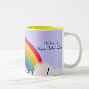 Caneca De Café Em Dois Tons O arco-íris do pai! - Personalize