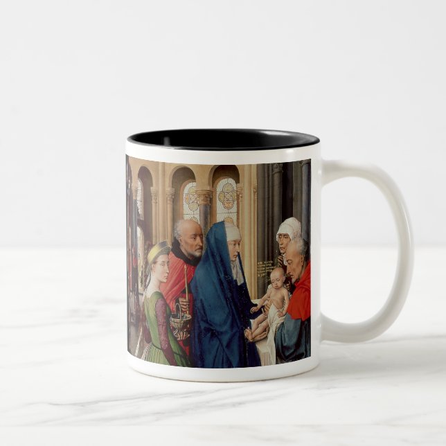 Caneca De Café Em Dois Tons O aviso e a apresentação no templo (Direita)