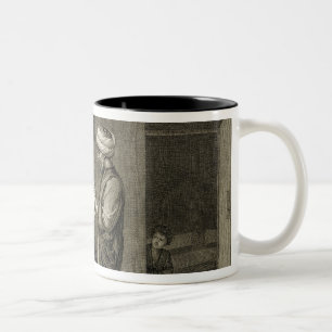 Caneca De Café Em Dois Tons O barbeiro, das artes do volume II e dos comércio
