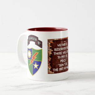 Caneca De Café Em Dois Tons ø batalhão - 75th regimento de guarda florestal