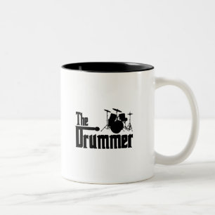 Caneca De Café Em Dois Tons O baterista